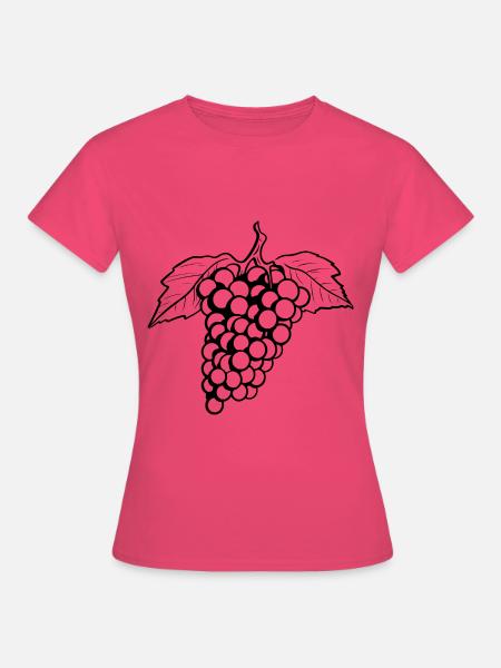 Weintrauben Symbol - Frauen T-Shirt - Azalea