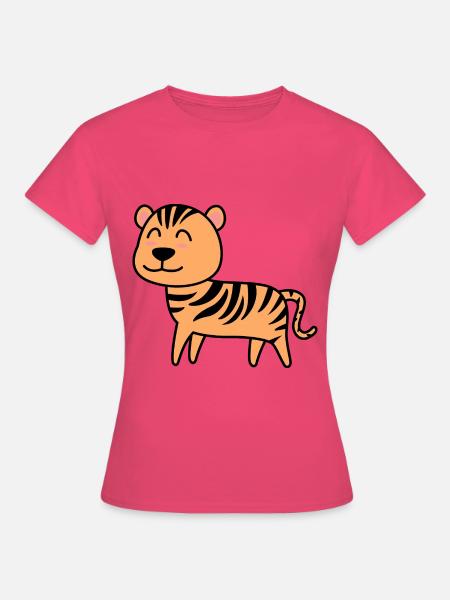 Tiger Comic Tier - Frauen T-Shirt - Azalea