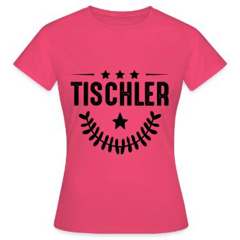 Métier de menuisier - T-shirt Femme - rose azalée - Devant - AI Model Female 172 dark (172cm)