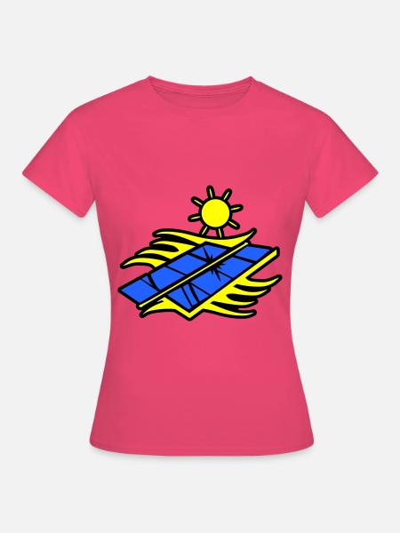 Solar Energie Panele - Frauen T-Shirt - Azalea