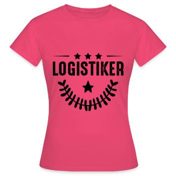 Métier de logisticien - T-shirt Femme - rose azalée - Devant - AI Model Female 172 dark (172cm)