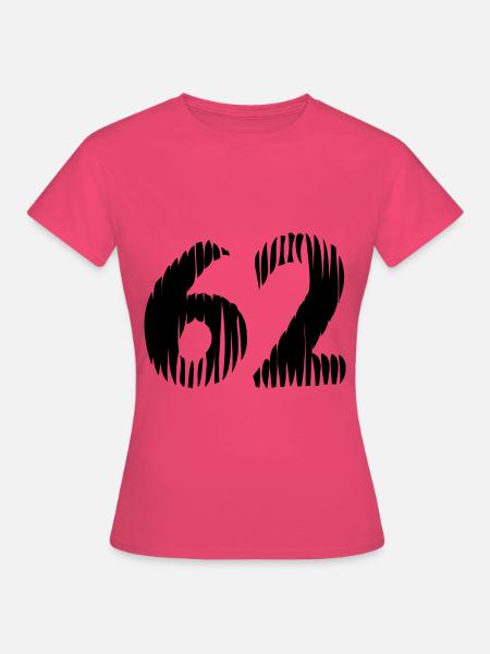 62 Zahl Trikot - Frauen T-Shirt - Azalea