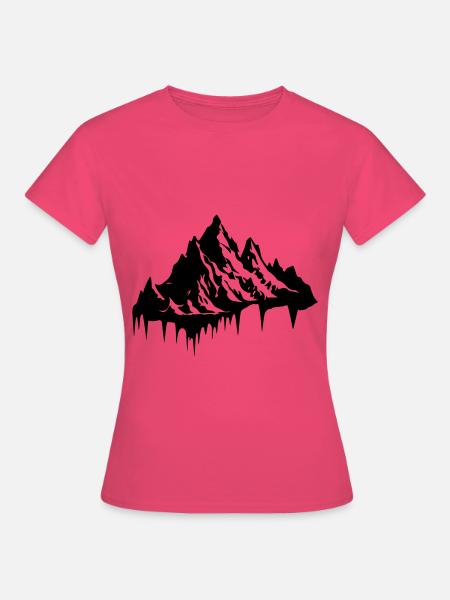 Berg Silhouette - Frauen T-Shirt - Azalea