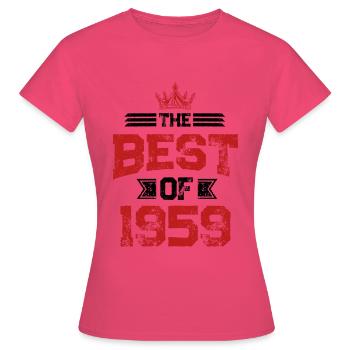 1959 best of - T-shirt Femme - rose azalée - Devant - AI Model Female 172 dark (172cm)