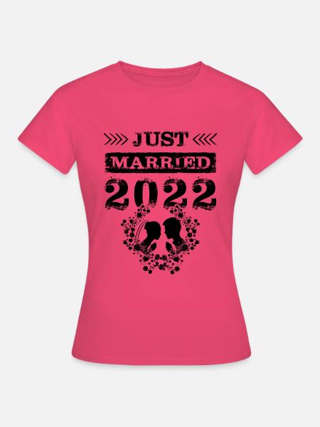 Just Married 2022 - Frauen T-Shirt - Azalea
