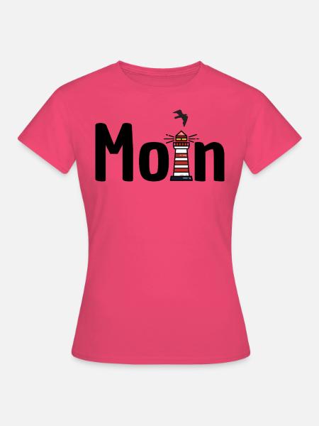 Moin Leuchtturm Möwe - Frauen T-Shirt - Azalea