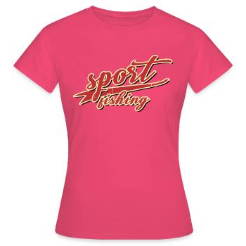 sport fishing fish fishing bait fish cup - Women's T-Shirt - azalea - Front - AI Model Female 172 dark (172cm)