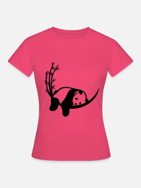 Panda Bambus Chillen - Frauen T-Shirt - Azalea