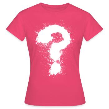 Point d'interrogation - T-shirt Femme - rose azalée - Devant - AI Model Female 172 dark (172cm)