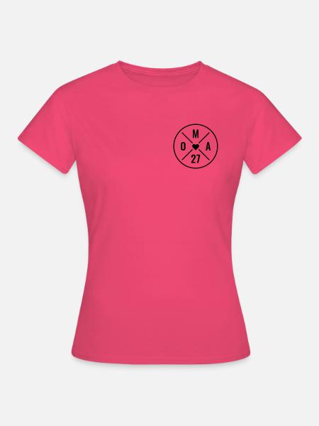 Oma 2027 Baby Ankündigung Enkelkind Enkel Oma 27 - Frauen T-Shirt - Azalea