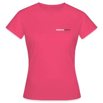 Powder Panic - Frauen T-Shirt - Azalea - Vorne - AI Model Female 172 dark (172cm)