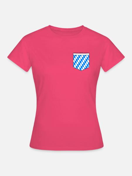 Bayern Pocket Design - Frauen T-Shirt - Azalea