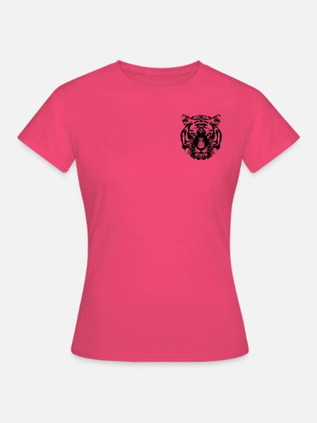 Tiger | Dot Art | black - Frauen T-Shirt - Azalea