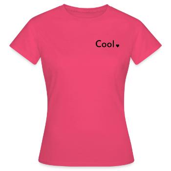 Cool - T-shirt Femme - rose azalée - Devant - AI Model Female 172 dark (172cm)