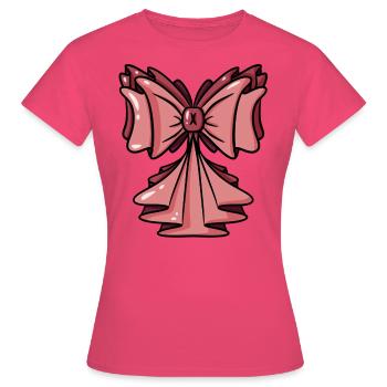 Schleife Rosa Pink - Geschenkschleife Geschenk - Frauen T-Shirt - Azalea - Vorne - AI Model Female 172 dark (172cm)