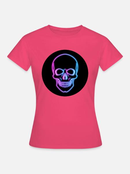 Neon Skull - Frauen T-Shirt - Azalea