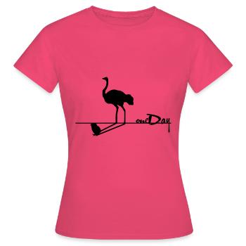 Un jour, un jour, quand je serai grand - T-shirt Femme - rose azalée - Devant - AI Model Female 172 dark (172cm)