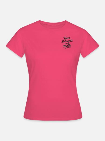 Team Schweiz auf Malle - Frauen T-Shirt - Azalea