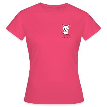 Zwinker Katze - Frauen T-Shirt - Azalea - Vorne - AI Model Female 172 dark (172cm)