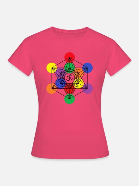 Metatrons Würfel 1 - Frauen T-Shirt - Azalea