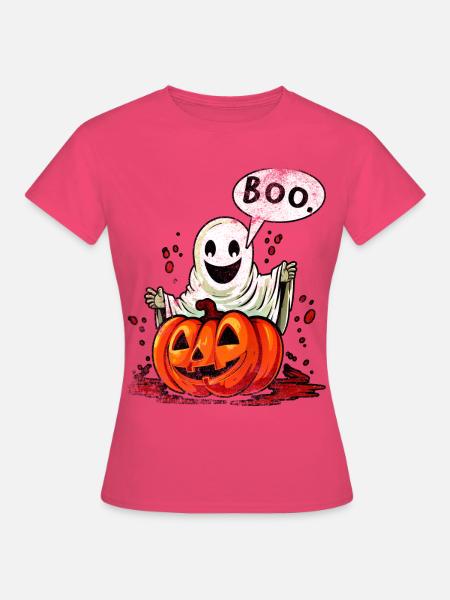 Gespenst Kürbis Halloween Boo Gespenst Boo Gespenst - Frauen T-Shirt - Azalea