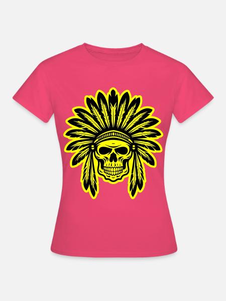 Apache Indianer Häuptling Totenkopf - Frauen T-Shirt - Azalea