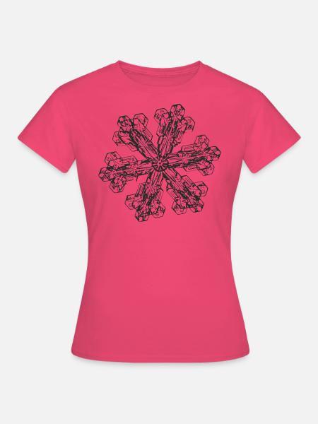 snowflake 3 black - Frauen T-Shirt - Azalea