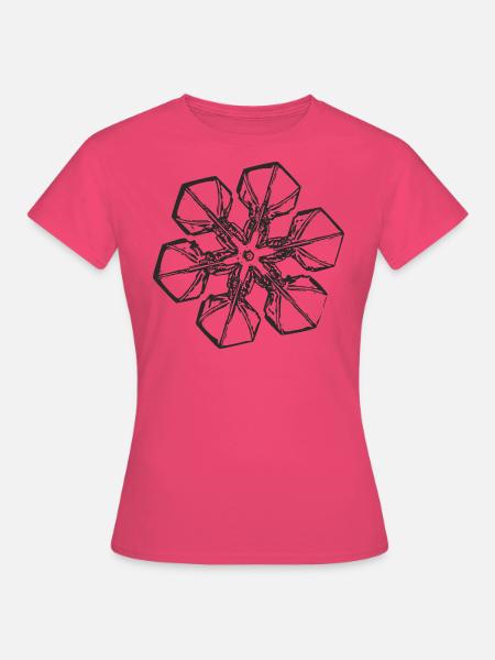 snowflake 2 black - Frauen T-Shirt - Azalea