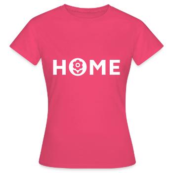 Maison fleurie, abri de jardin - T-shirt Femme - rose azalée - Devant - AI Model Female 172 dark (172cm)