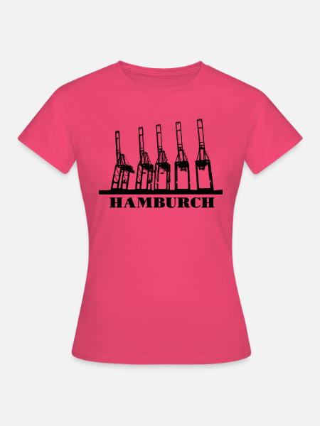 Hamburch auf Einheimisch - Frauen T-Shirt - Azalea