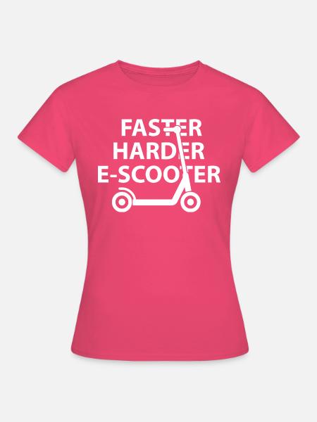 E-Scooter E-Roller Scooter - Frauen T-Shirt - Azalea