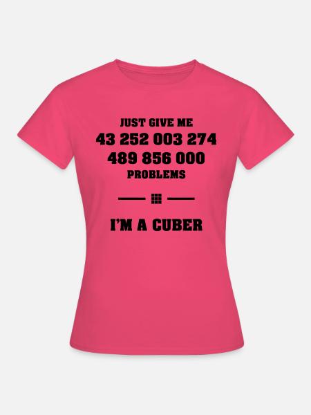 Combinations Magic Cube Speedcuber Cuber Cubing - Women's T-Shirt - azalea