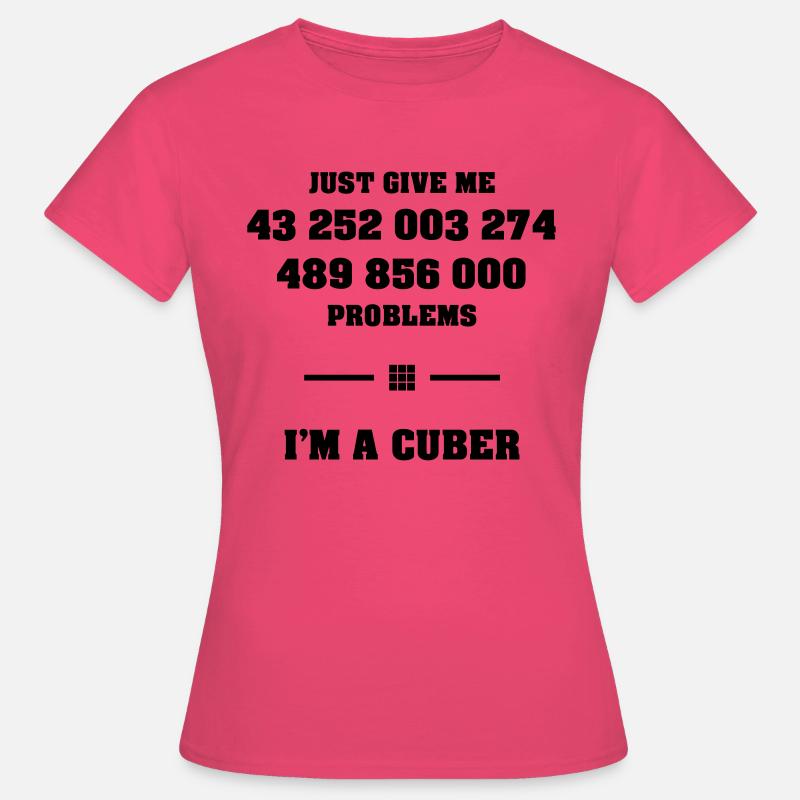 Combinations Magic Cube Speedcuber Cuber Cubing - Women's T-Shirt - azalea