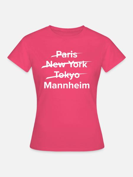 Mannheim Monnem Mannheimat - Frauen T-Shirt - Azalea