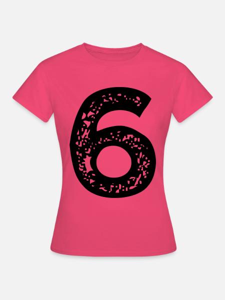 Maillot numéro 6 - T-shirt Femme - rose azalée