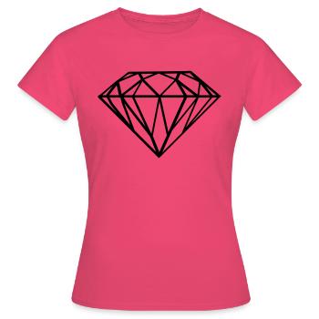 diamant - Frauen T-Shirt - Azalea - Vorne - AI Model Female 172 dark (172cm)