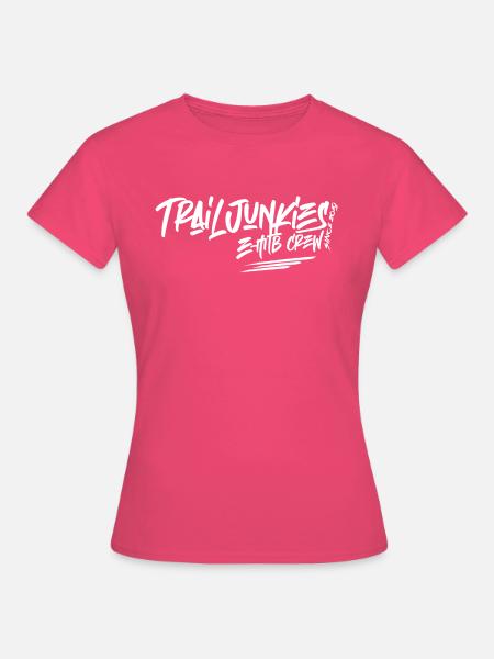 Trailjunkies Crew - Frauen T-Shirt - Azalea