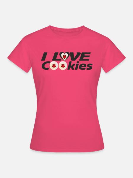 Ich liebe Kekse - Frauen T-Shirt - Azalea