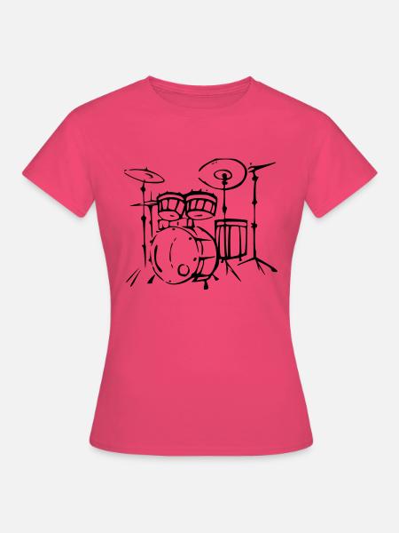 drums - Frauen T-Shirt - Azalea