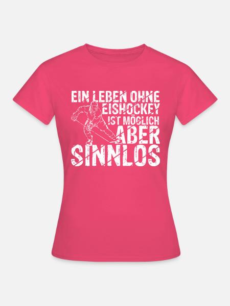 Eishockey Torwart Puck Eis Sport Geschenk Eishocke - Frauen T-Shirt - Azalea