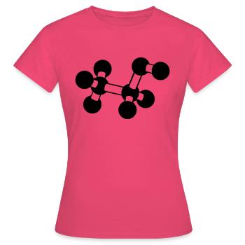 Alkoholmolekül - Frauen T-Shirt - Azalea - Vorne - AI Model Female 172 dark (172cm)