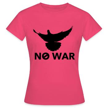 Frieden No War Peace Ukaine Krieg Protest Demo - Frauen T-Shirt - Azalea - Vorne - AI Model Female 172 dark (172cm)