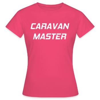 Caravan Master - Design simple pour les amateurs de caravane - T-shirt Femme - rose azalée - Devant - AI Model Female 172 dark (172cm)