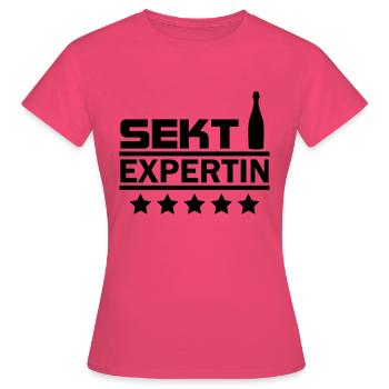 sekt expertin - Frauen T-Shirt - Azalea - Vorne - AI Model Female 172 dark (172cm)