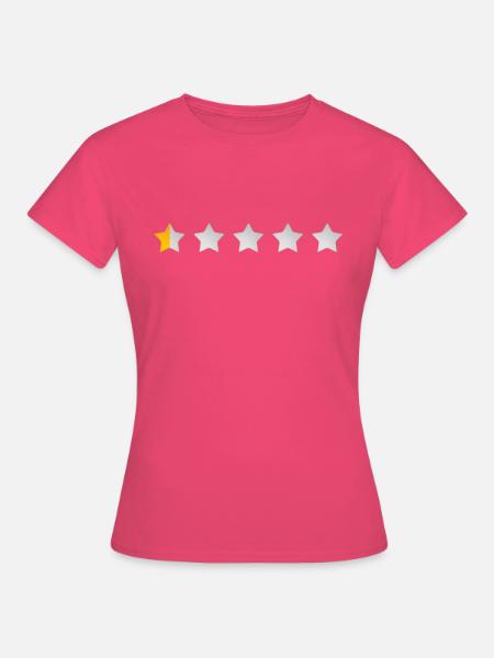 halber Stern - Frauen T-Shirt - Azalea