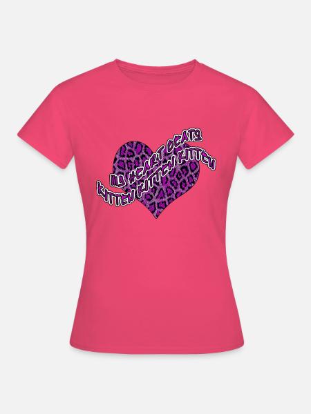 Herz für Kätzchen - Frauen T-Shirt - Azalea