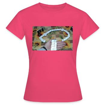 Domino - Women's T-Shirt - azalea - Front - AI Model Female 172 dark (172cm)