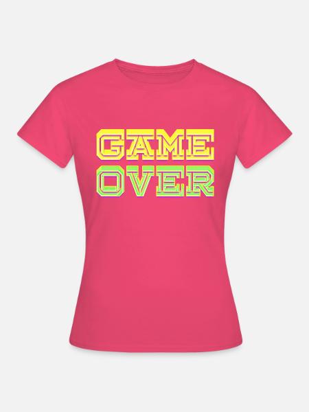 Spiel beendet Neon - Frauen T-Shirt - Azalea