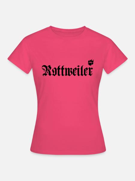 rottweiler logo mit pfote - Frauen T-Shirt - Azalea