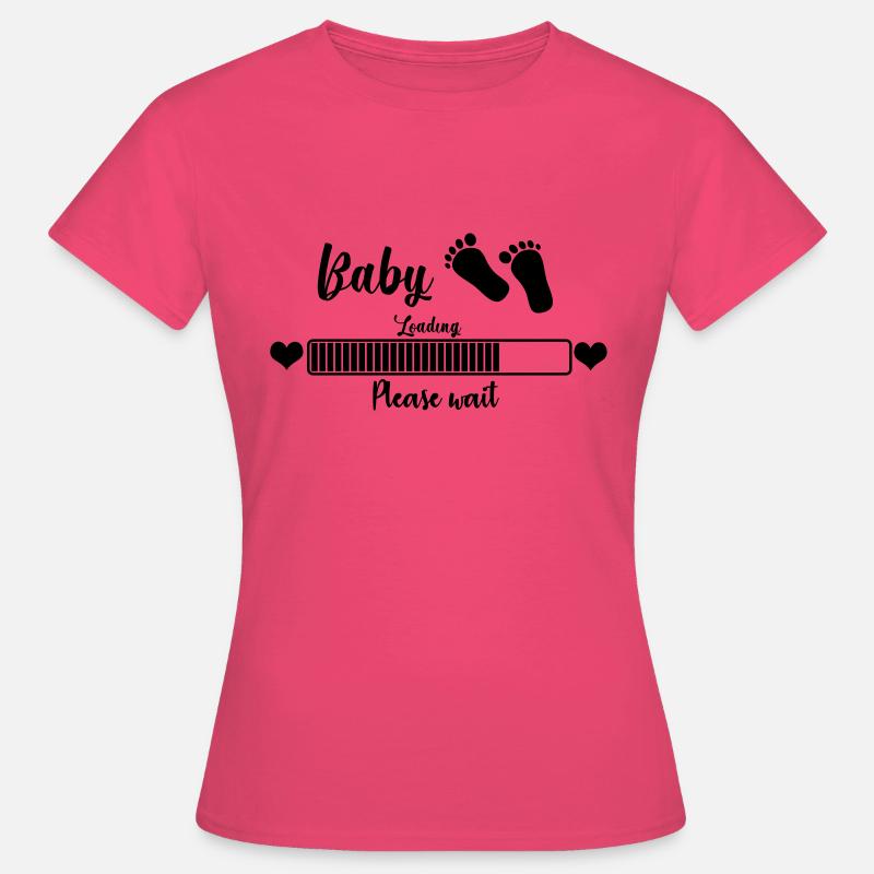 Baby Loading, Please Wait - T-shirt Femme - rose azalée